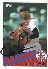Autographed Signed 1985 Topps #376 Jeff Newman Boston Red Sox