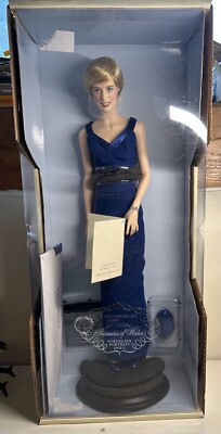 FRANKLIN MINT: DIANA PRINCESS OF GLAMOUR BOXED 17'' CATHERINE WALKER NEU UNBENUTZT