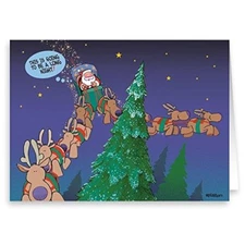 Funny Christmas Card - 18 Count - Going to be a long night -  20066