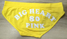 Vintage Victoria's Secret PINK Yellow Seamless Yoga Low-Rise Hipster Panties S