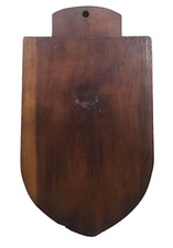 Vintage Wood Wall Hanging Decoration Folk Art Handmade Handcrafted Decor 10 x 5