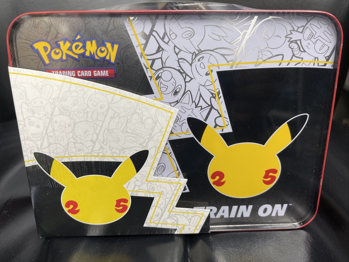 Pokemon 25th Anniversary Celebrations Treasure Chest Lunch Box Tin
