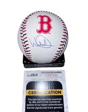 Wilyer Abreu Signed Baseball Boston Red Sox Autographer Auto Logo Ball JSA COA