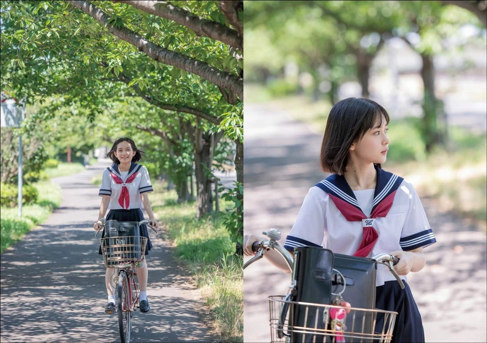 Beautiful Girl in Uniform Scenery Picture Book High school student from Japan - Image 3 of 4