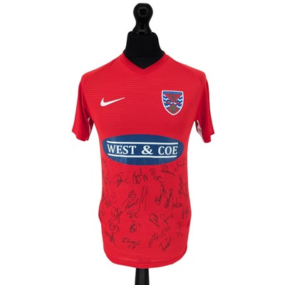 Dagenham & Redbridge signed home football shirt 2020/21 - (S)