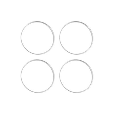 Hub Centric Rings, 110mm OD ID Car Wheel Hubrings Aluminum Alloy Silver 108.1mm