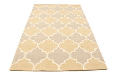 Contemporary Multicolored Trellis 5X8 Modern Rug Pastel Color Hand-Tufted Carpet