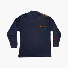 Polo Ralph Lauren Vintage 92 RLYC Yacht Club Naval Turtleneck M
