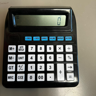 Big Button LCD Talking Calculator Function Replay LOW VISION Unbranded WORKS
