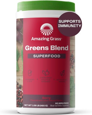 Amazing Grass Green Superfood: Super Greens Powder with Spirulina, Chlorella,