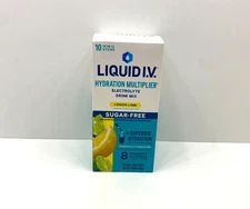 Liquid I.V. Hydration Multiplier Sugar-Free Electrolyte Drink Mix Lemon Lime