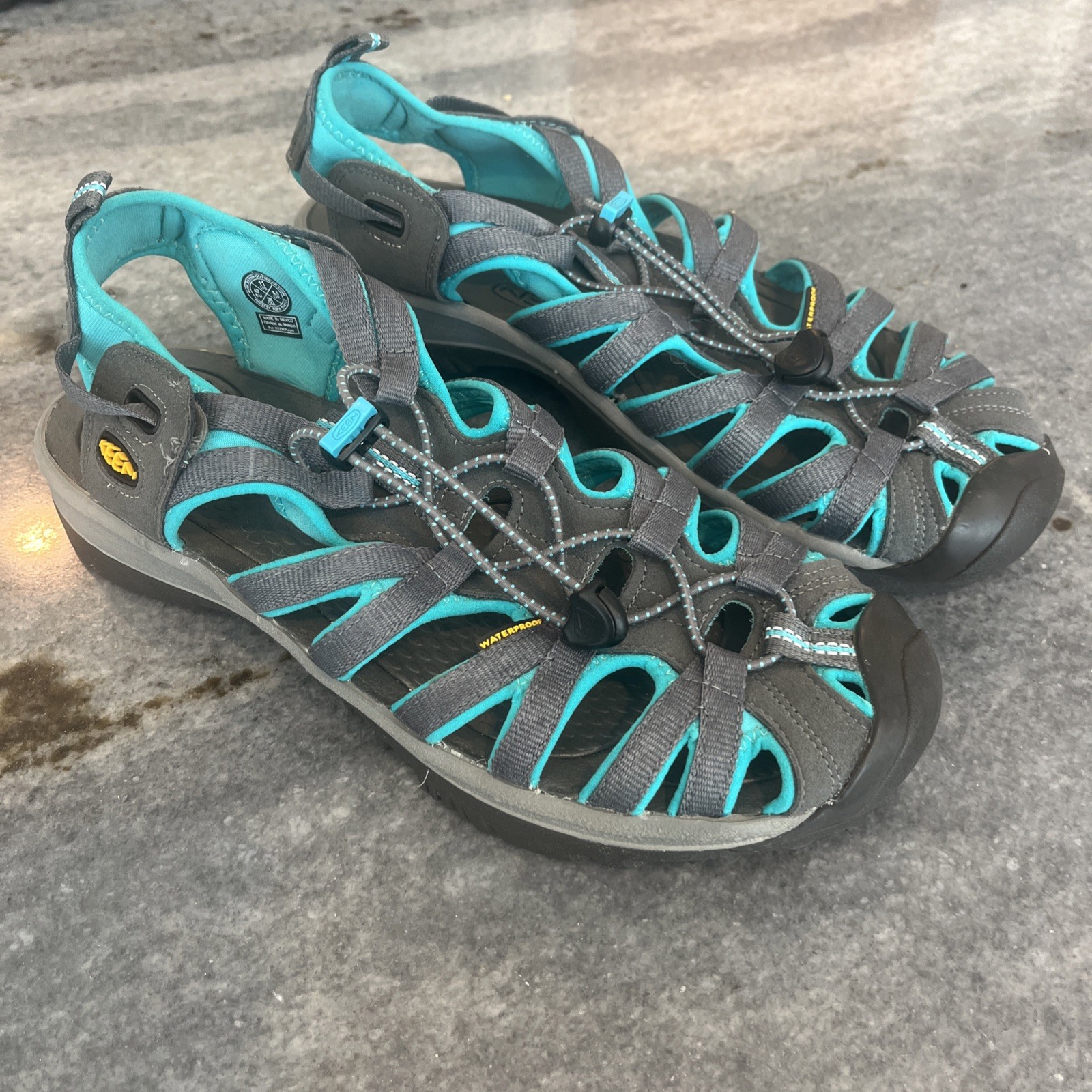 Keen scarpe da donna per escursionismo in acqua sandali verde acqua grigio taglia 11 m