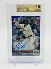 2017 Bowman Draft - Heliot Ramos Purple Refractor Auto /250 BGS 9.5