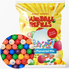 Gumballs for Gumball Machine Refill Bubble Gum 260 Count Pack of 1 , Multi