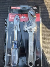 Sears Craftsman Nos 41104 4pc Slip Arc Joint Pliers Adjustable Screwdriver USA