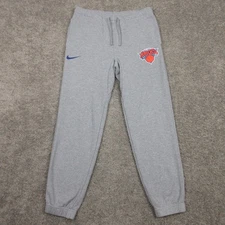New York Knicks Sweatpants Mens Small Gray Heather Nike Sportswear Club Fleece