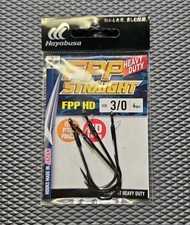 Hayabusa FPP Heavy Duty Straight Shank Series 3/0 Jdm Hook💯