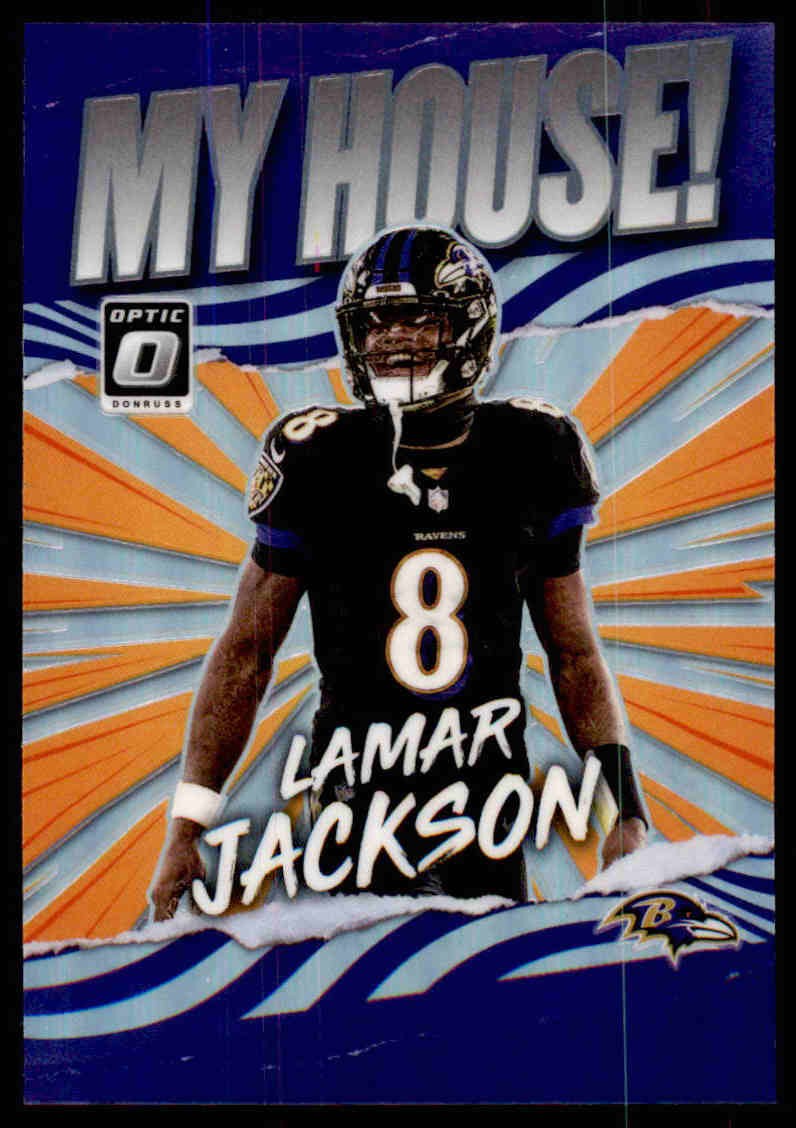 2021 Donruss Optic #MH-9 Lamar Jackson My House!