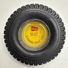 Nice Vintage Montgomery Ward Riverside Tire Ashtray