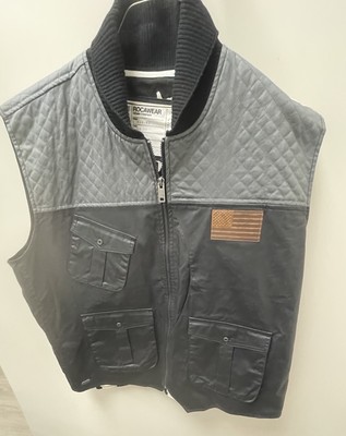 Rocawear Riding Vest Men's 3XL 90s  Streetwear Motorcycle Heavy Y2K Hiphop 