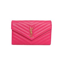 SAINT LAURENT CASSANDRA WOC Chain Bag Fuchsia...