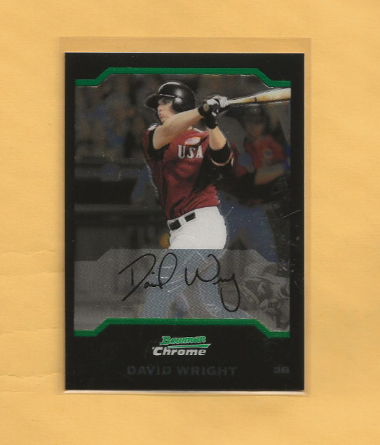 2004 Bowman Chrome Draft #161 David Wright RC USA METS