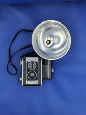Kodak Duaflex III Camera With Flash And Flash Box, Vintage, Untested