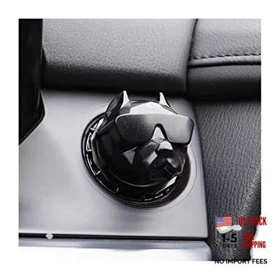 zipelo Car Push to Start Button Cover, Vehicle Interior Engine Ignition Black