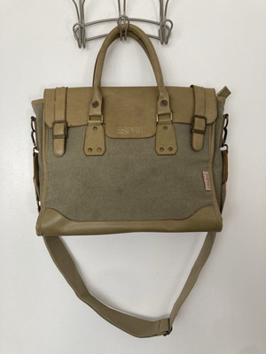Esprit Vintage Canvas Messenger Bag Satchel Shoulder bag  Briefcase Business 