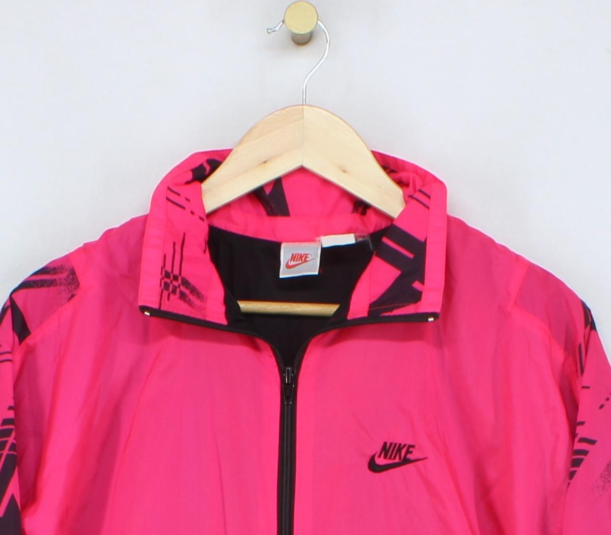 SACAI X NIKE Giacca Nike Track Vintage Donna Taglia M Rosa Oversize Full Zip