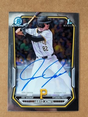 2026 Bowman Jared Jones Chrome 1st Auto On Card  #CPA-JJ  Pirates
