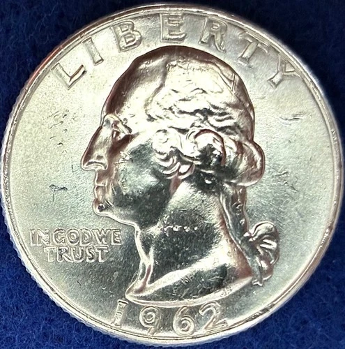 1962-P Washington Silver Quarter Nice Ch BU