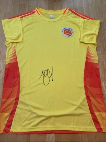 Luis Diaz Signed Autographed Columbia Soccer Jersey Legend Superstar Jsa Coa