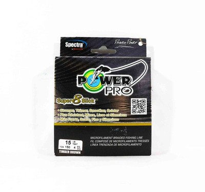 Power Pro Super 8 Slick Spectra Linie 15lb by 150yds Brown (0381)