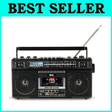 Rechargeable Cassette Player with Bluetooth Speaker