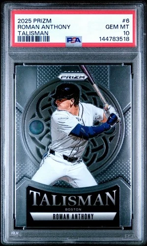 2025 Panini Prizm Roman Anthony TALISMAN Insert Rookie Card #6!  PSA 10!