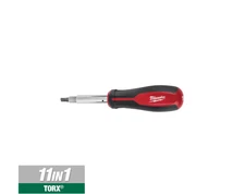 Milwaukee 11-in-1 Multi-Tip Combination Screwdriver with Square Drive Bits