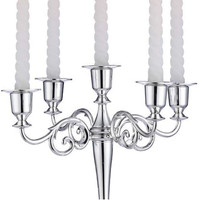 Silber KerzenstäNder Hochzeit 5 Arm Kerzenhalter Stabkerzen 27Cm Vintage