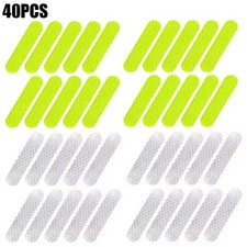 10/40/80PCS Night Reflective Strip Warning Stickers Waterproof High Visibility R