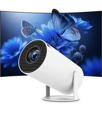 Mini Portable Projector 4K with WiFi 6  Bluetooth 5.2 - Full HD Supported, Auto