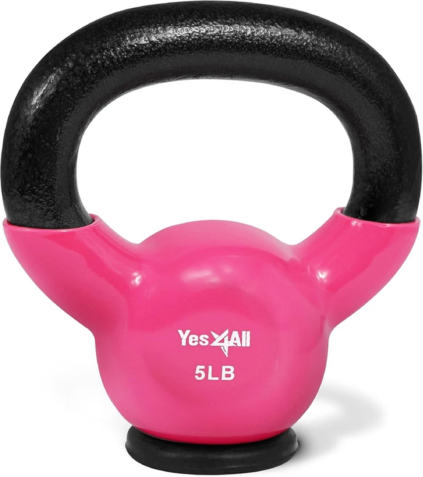 Durable Portable Kettlebells 5-65 lbs with Rubber Base for Comfortable Workouts - Image 3 of 4