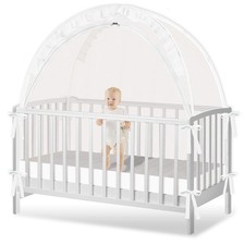 Crib Tent for Baby Safety - Breathable Mesh Canopy with Strong Zipper Cover