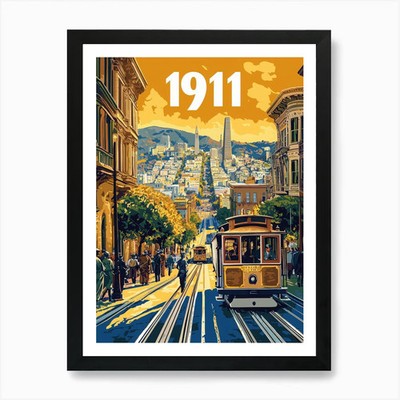 Aihrgdesign A Retro Reiseposter O gerahmtes Wandbild Poster Leinwanddruck Bild