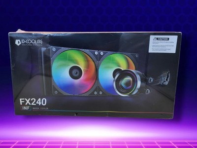ID-COOLING FX240 INF 240mm Liquid CPU Cooler w/ ARGB New Factory Sealed!