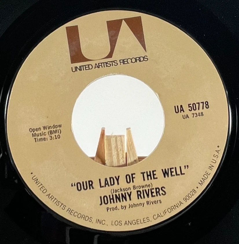JOHNNY RIVERS 45 RPM SEA CRUISE / OUR LADY OF THE WELL—EX - Image 2 of 4