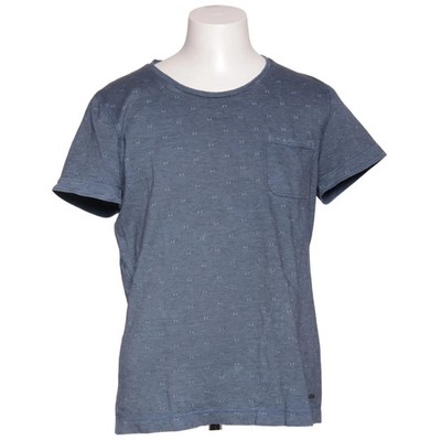 Hugo Boss, T-shirt, Größe: L, Blau, Baumwolle, Print, Herren #IzM