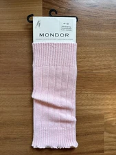 Mondor Kid Junior Leg Warmers 10” Ballet Pink Dance Ice Skating NWT