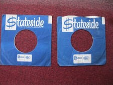 Two STATESIDE Original vintage company 7inch record sleeves.