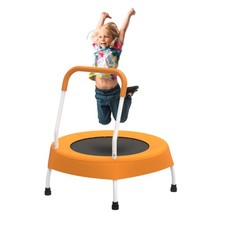 Indoor/Outdoor Toddler Trampoline 28" w/ Handle for 1 Years, Baby Gift