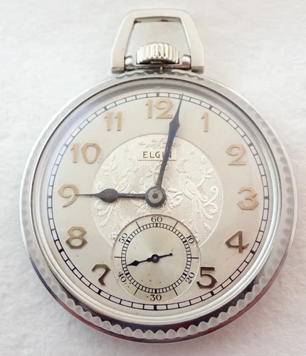 ANTIQUE 16s ELGIN BW RAYMOND GRADE 280 17 JEWEL POCKET WATCH